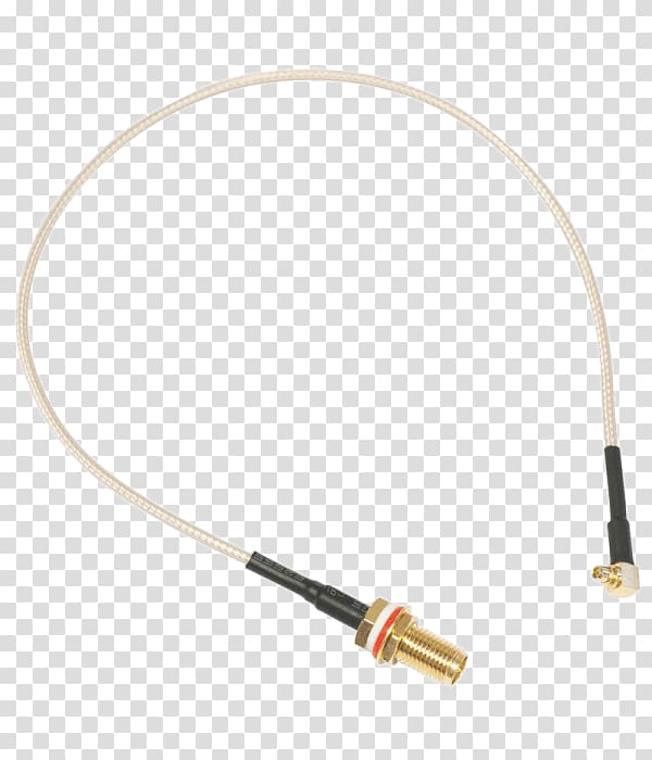 Coaxial cable Electrical cable Hirose U.FL Patch cable Electrical connector, Pigtail transparent background PNG clipart