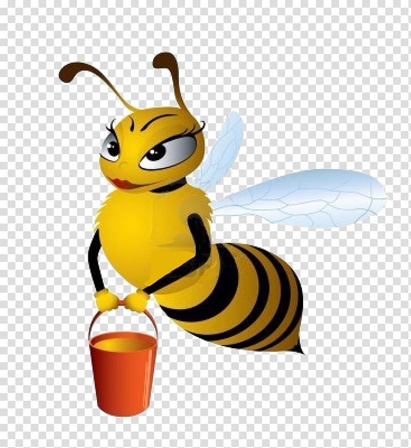 Honey bee Queen bee, bee transparent background PNG clipart