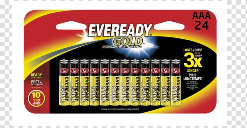 Electric battery Alkaline battery Energizer AAA battery Eveready Battery Company, Eveready transparent background PNG clipart