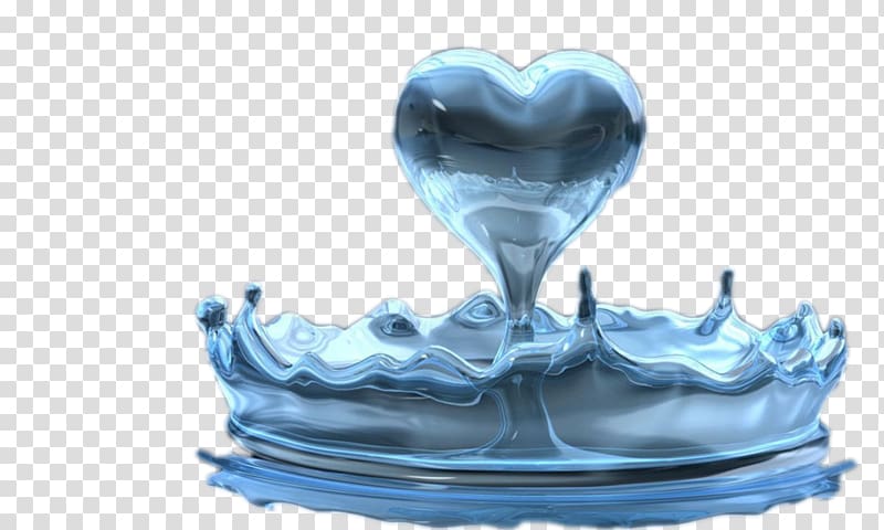 Quran Allah Salah Islam Love, Heart-shaped water droplets transparent background PNG clipart