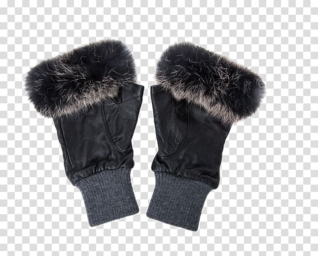 Glove Cold Fur clothing, Cold fingerless mitts warm gloves transparent background PNG clipart
