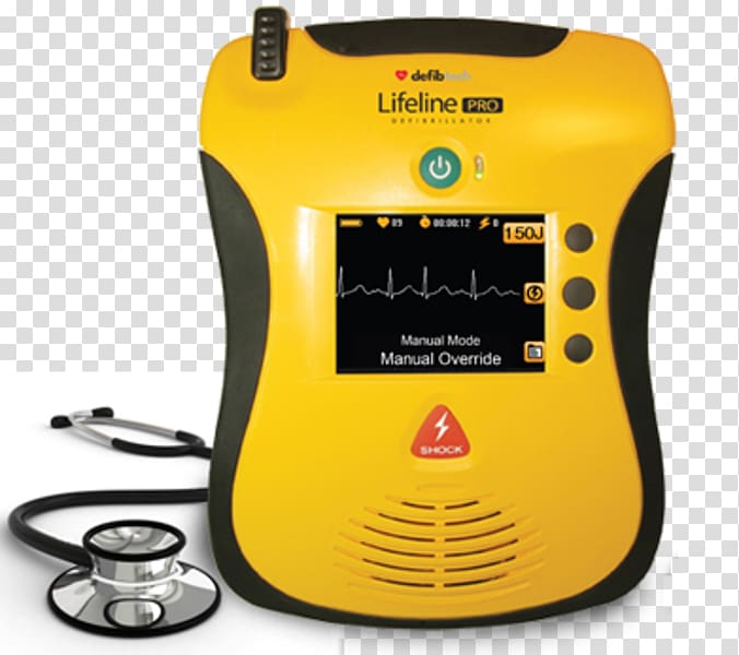 Automated External Defibrillators Defibrillation Cardiology Electrocardiography Cardiac arrest, lifeline transparent background PNG clipart