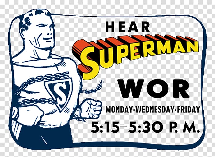 Golden Age of Radio Superman Entertainment Radio program, radio transparent background PNG clipart