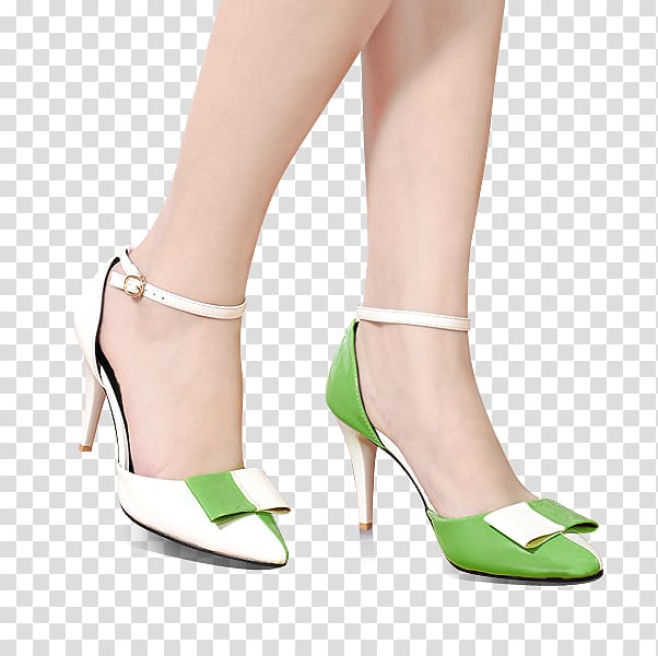 High-heeled footwear Shoe Sandal, Small clean style high heels transparent background PNG clipart