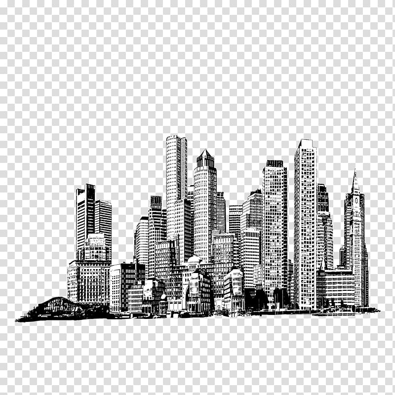 Skyscraper Landmark Theatres White Cityscape Metropolitan area, skyline transparent background PNG clipart