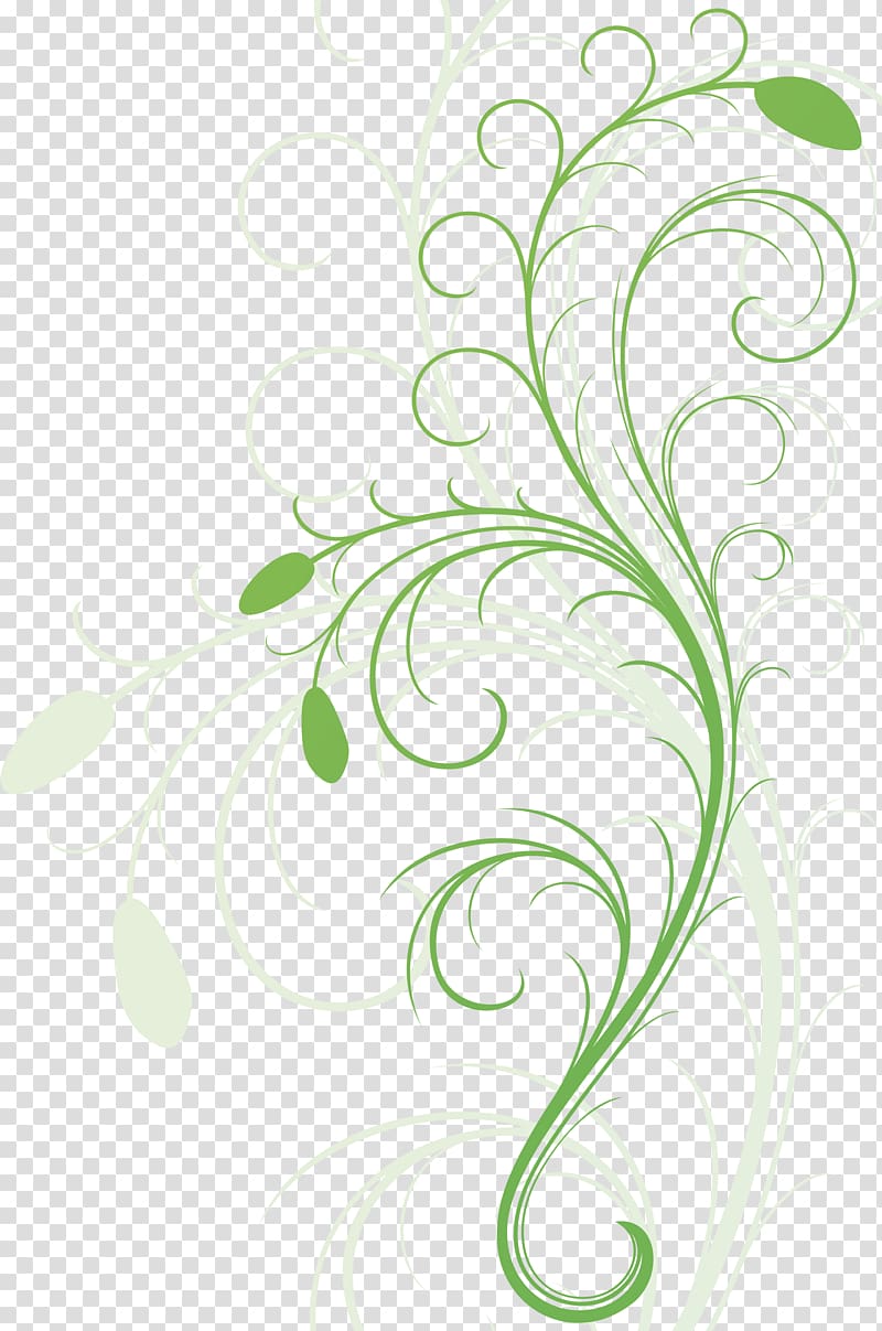 Floral design Green Flower , Floral Flourish transparent background PNG clipart