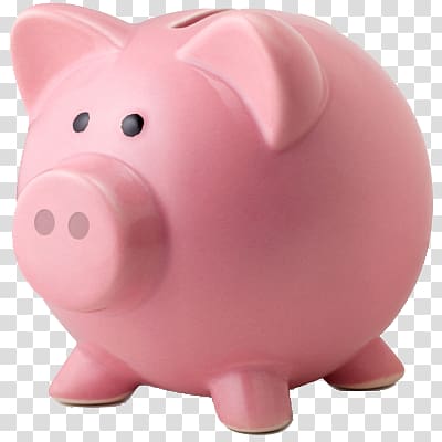 Piggy bank transparent background PNG clipart