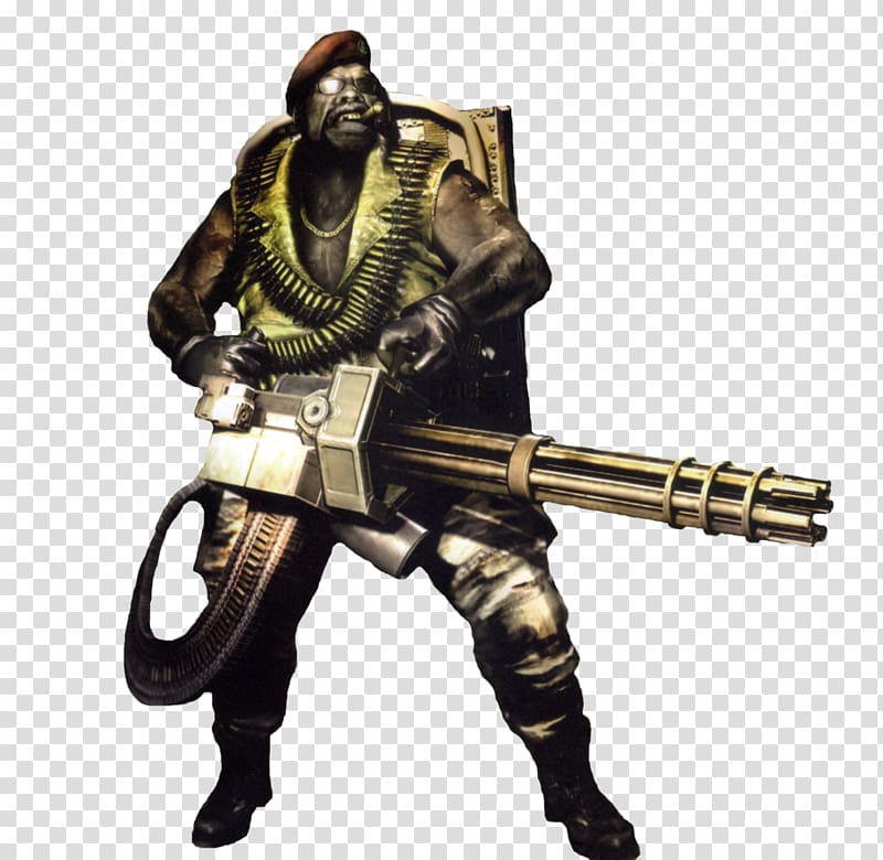 Resident Evil 5 Gatling gun Sniper rifle Resident Evil 4, Gatling Gun transparent background PNG clipart