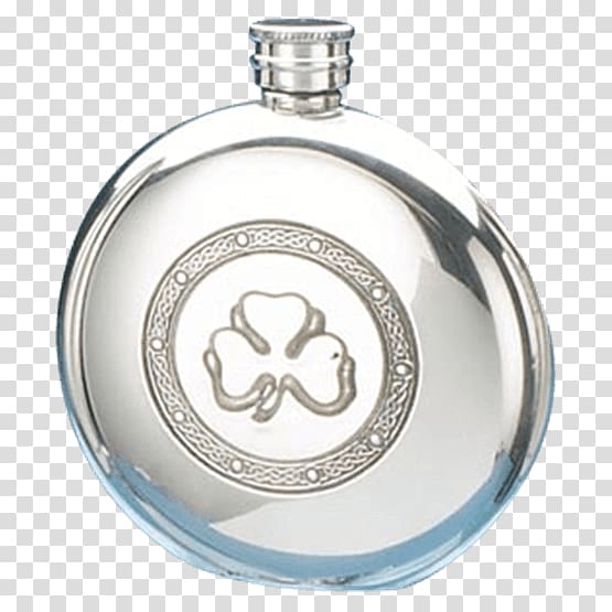 Hip flask Celtic knot Shamrock Celts Pewter, Uss Antietam Cg54 transparent background PNG clipart