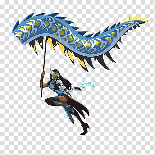 Overwatch Dragon dance Hanzo Mercy, dragon transparent background PNG clipart
