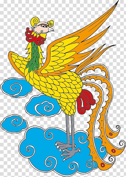 Fenghuang , Phoenix wings transparent background PNG clipart