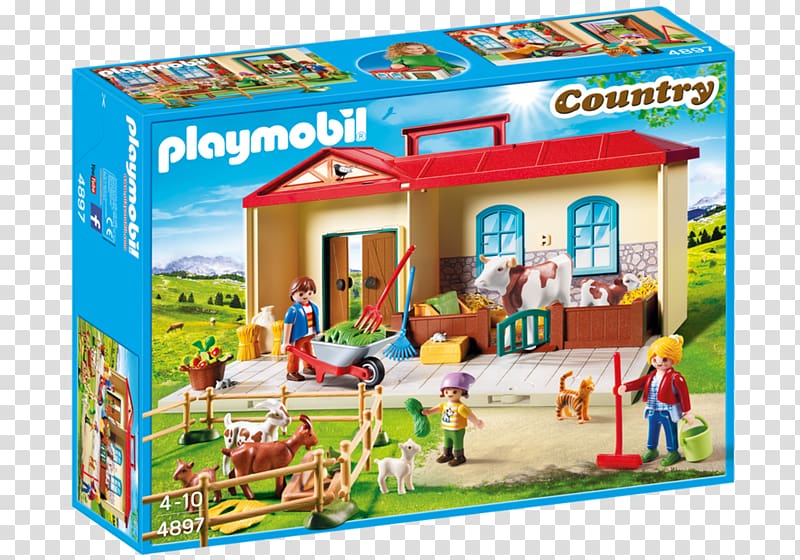 Playmobil My Take Along Farm 6962 Playmobil Farm Playmobil Take Along Fairy Unicorn Garden 6179 Playmobil Harvesting Tractor 6131, toy transparent background PNG clipart