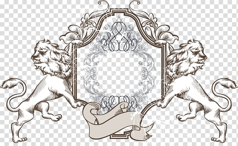 Coat of arms Crest Heraldry Lion, Continental pattern shield transparent background PNG clipart