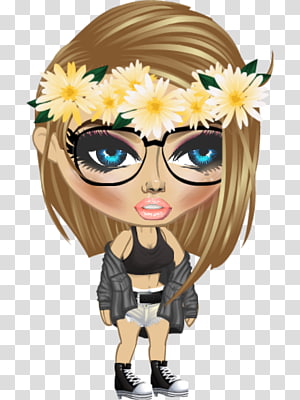 Glasses Brown hair Character , glasses transparent background PNG clipart thumbnail