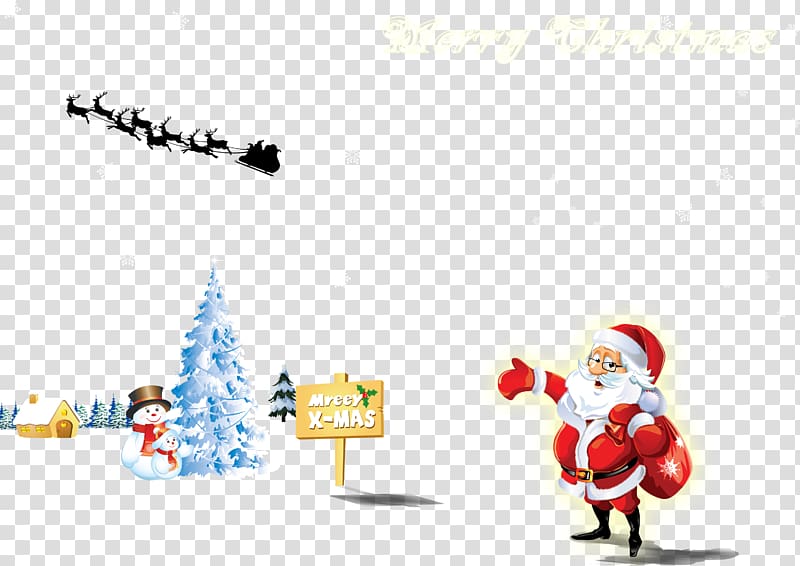 Santa Claus Christmas tree Christmas Eve Christmas decoration, Santa Claus transparent background PNG clipart