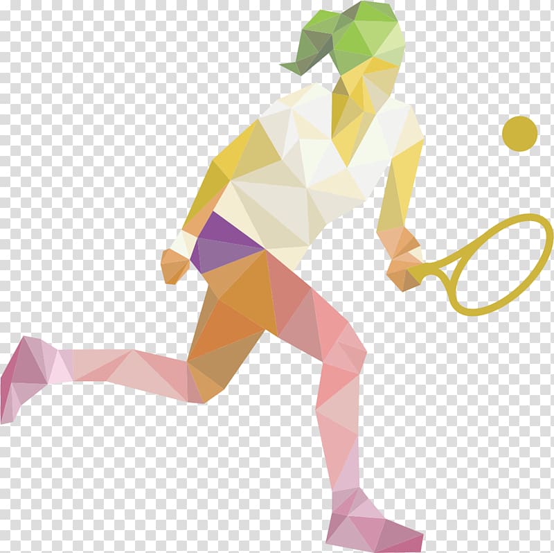 Tennis player Racket, Sports badminton men of color patches transparent background PNG clipart