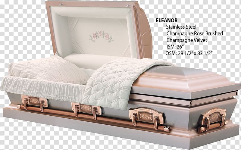 Coffin Funeral home Stainless steel Burial vault, funeral transparent background PNG clipart