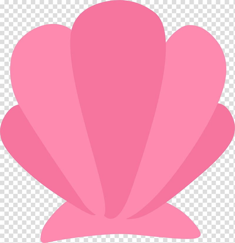 pink shell , Ariel Mermaid , conch transparent background PNG clipart