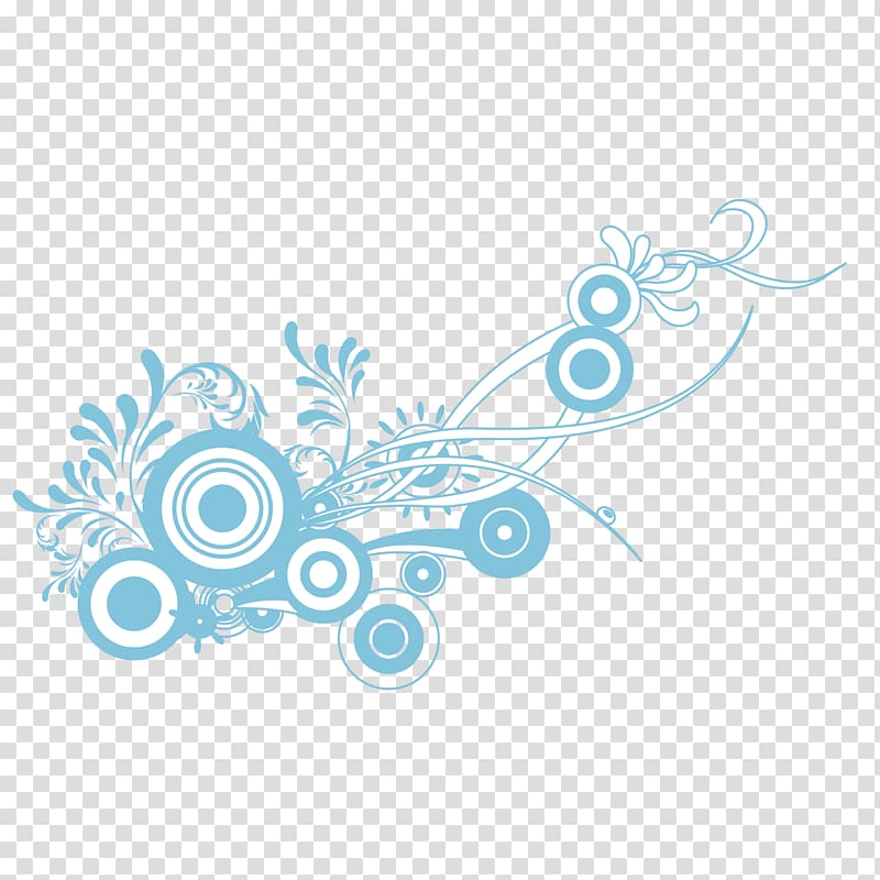 white and green flower illustration, Adobe Illustrator , blue simple pattern background material transparent background PNG clipart