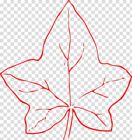 Common ivy Leaf , Red Pattern transparent background PNG clipart