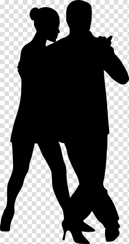 Silhouette Partner dance , Couple dance transparent background PNG clipart