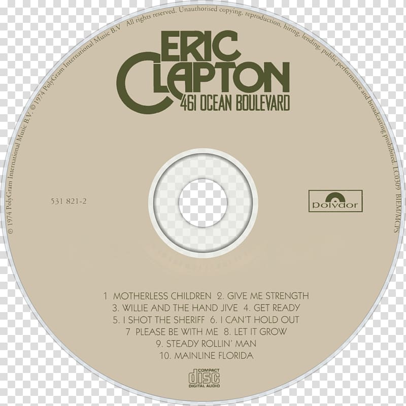 461 Ocean Boulevard LP record Phonograph record Another Ticket Eric Clapton, others transparent background PNG clipart