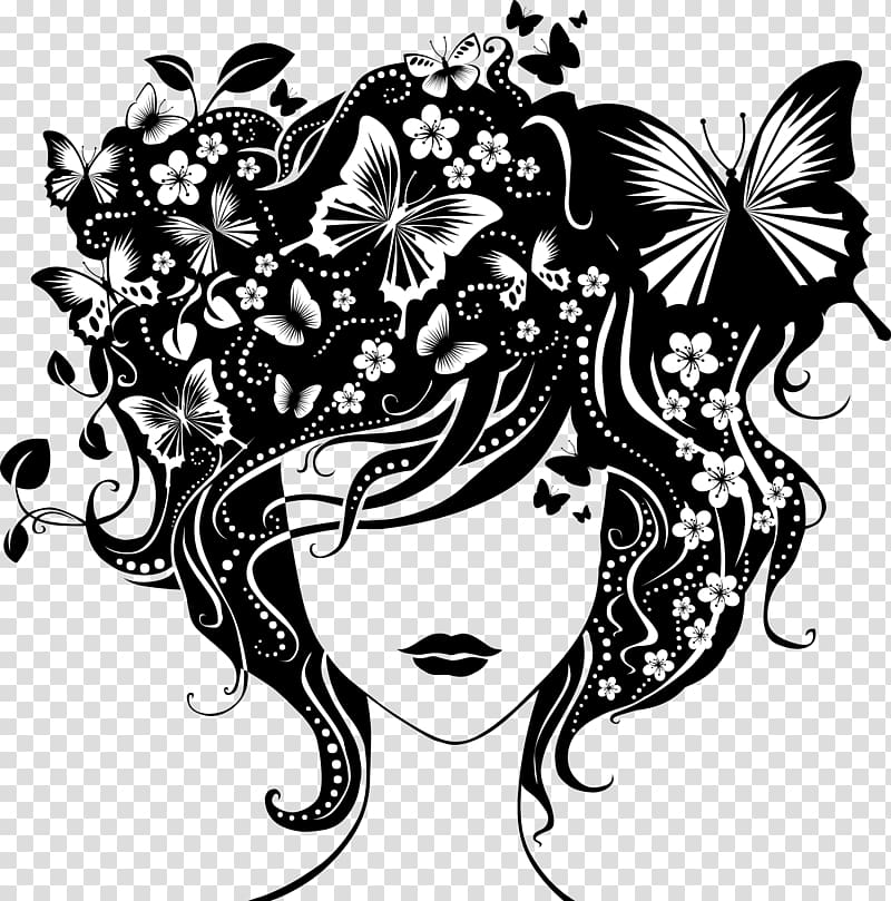 Woman Girl Abstract art, girl illustration transparent background PNG clipart