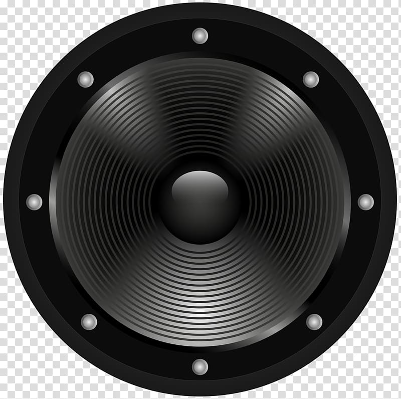 file formats Lossless compression, Black Speaker transparent background PNG clipart