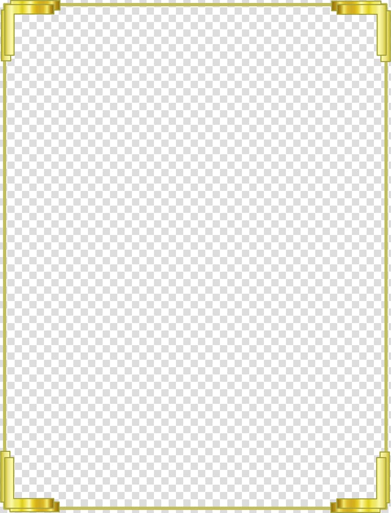 gold frame, Curriculum vitae Recruitment Euclidean , Gold Border Frame Free transparent background PNG clipart