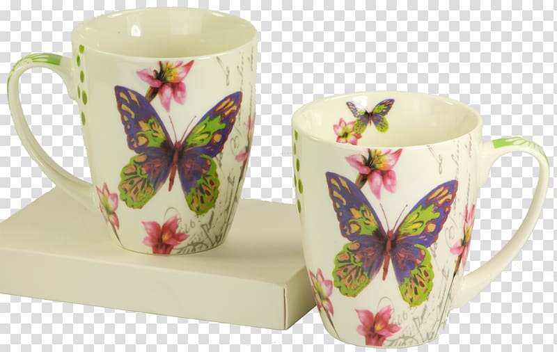 Butterfly Coffee cup Porcelain Mug Bone china, chinese bones transparent background PNG clipart