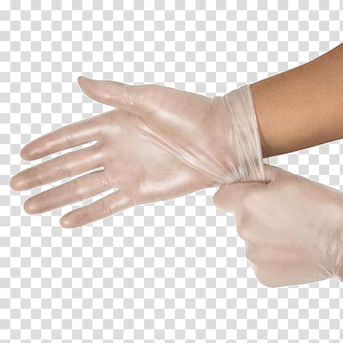 Medical glove Nitrile rubber Latex Rubber glove, rubber gloves transparent background PNG clipart