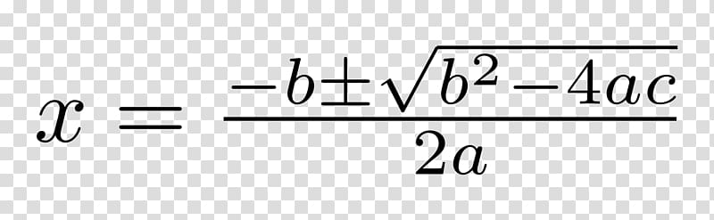 Quadratic Equation Quadratic function Quadratic formula Completing the square, formula transparent background PNG clipart