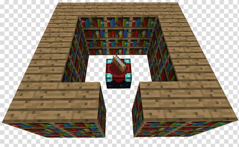 Minecraft Enchantment Table Bookcase Room, Minecraft Modern Bedroom Design Ideas transparent background PNG clipart