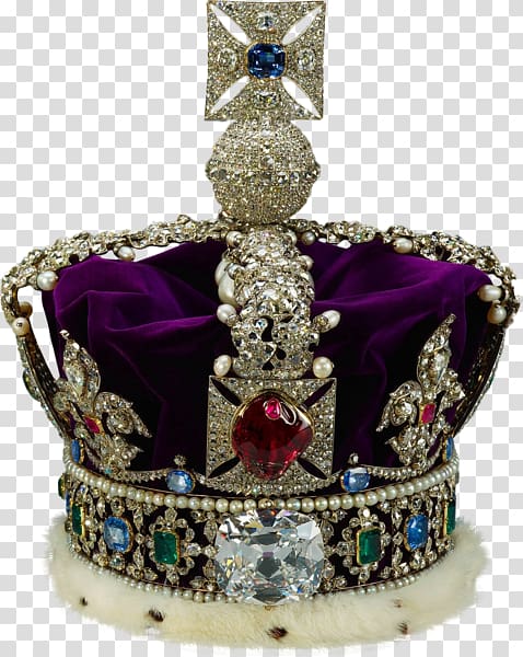 Crown Jewels of the United Kingdom Koh-i-Noor Cullinan Diamond Imperial State Crown, diamond transparent background PNG clipart