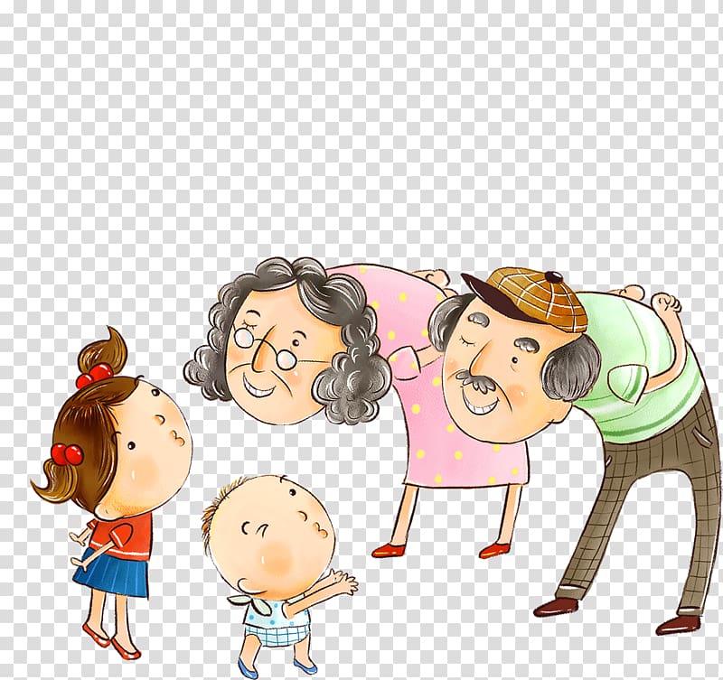 Family Mother Father, Honor their parents elders transparent background PNG clipart