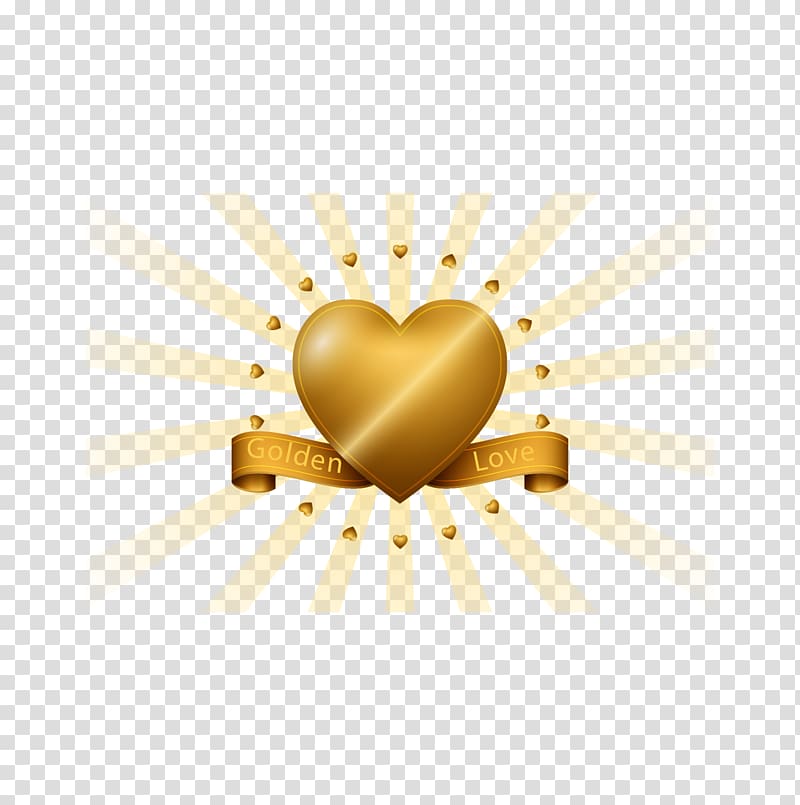 Euclidean Love, Ray background golden love transparent background PNG clipart