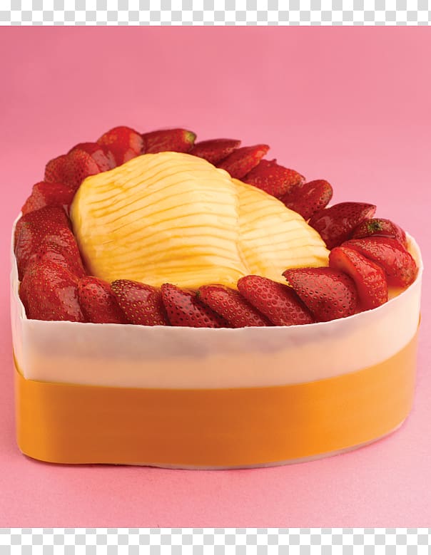Cheesecake Fruitcake Strawberry Delight Bavarian cream Tart, manggo transparent background PNG clipart