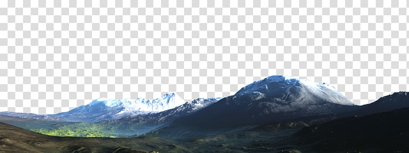 alp mountain under blue calm sky, Mount Scenery Mountain Icon, Mountain transparent background PNG clipart