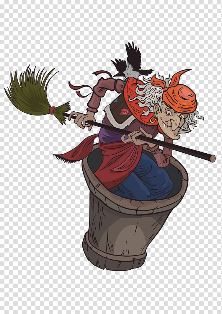 Animated cartoon Character Fiction, Baba Yaga transparent background PNG clipart