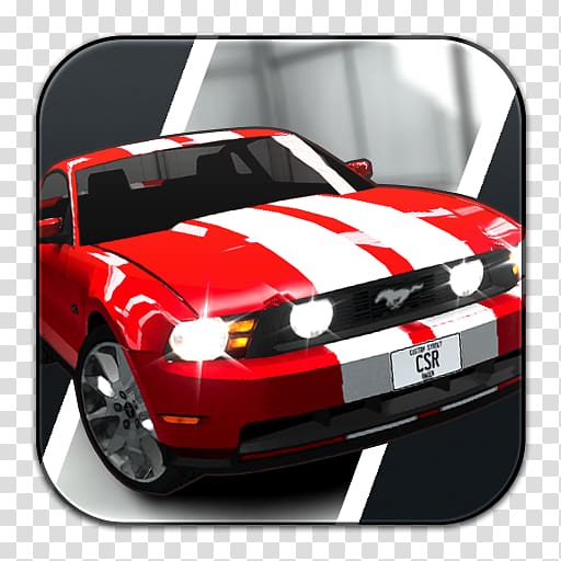 red Ford Mustang, classic car automotive exterior muscle car brand, CSR Racing transparent background PNG clipart