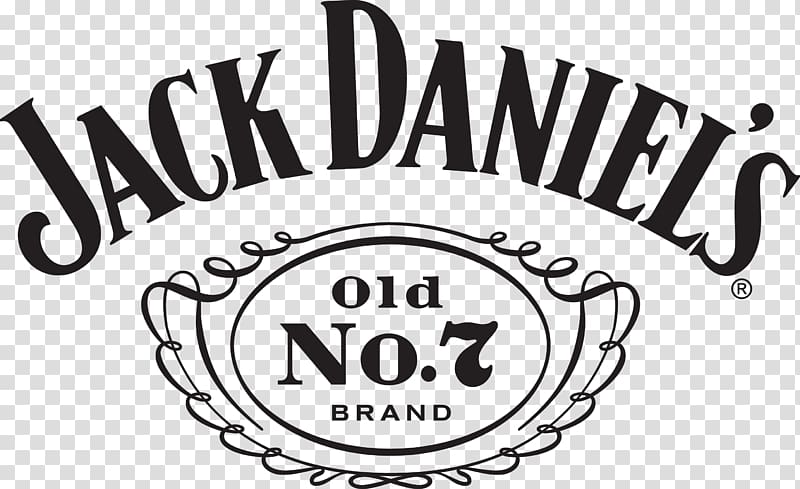 Jack Daniel's logo, Jack Daniel\'s Bourbon whiskey Distilled beverage Rye whiskey, cocktail transparent background PNG clipart