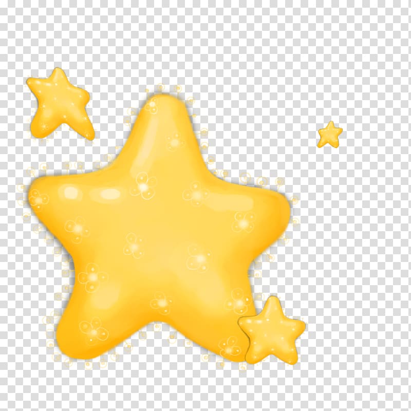 Yellow Starfish, Golden Star pattern cartoon transparent background PNG clipart