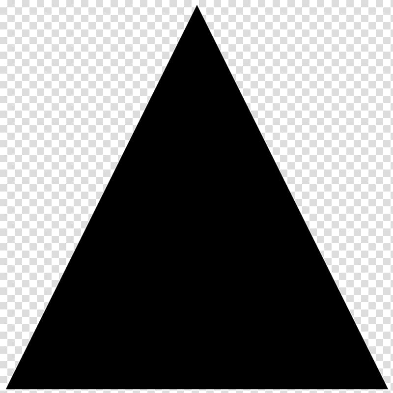 Sierpinski triangle Equilateral triangle, orange triangle transparent background PNG clipart