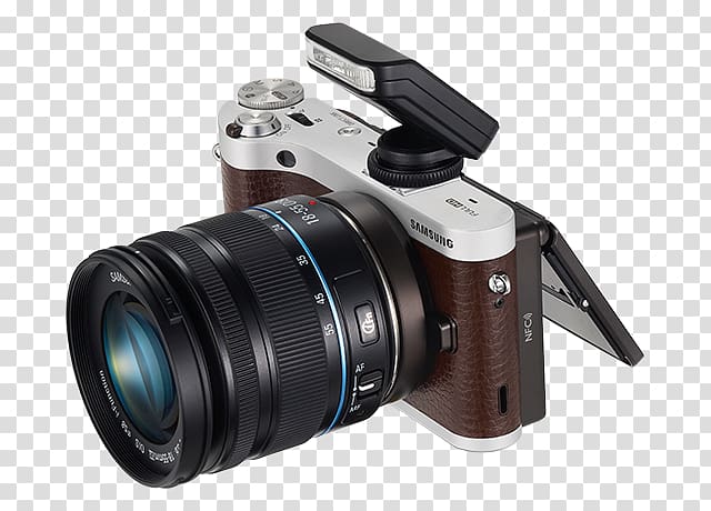 Digital SLR Samsung NX300 Canon EF-S 18–55mm lens Camera lens Mirrorless interchangeable-lens camera, camera lens transparent background PNG clipart