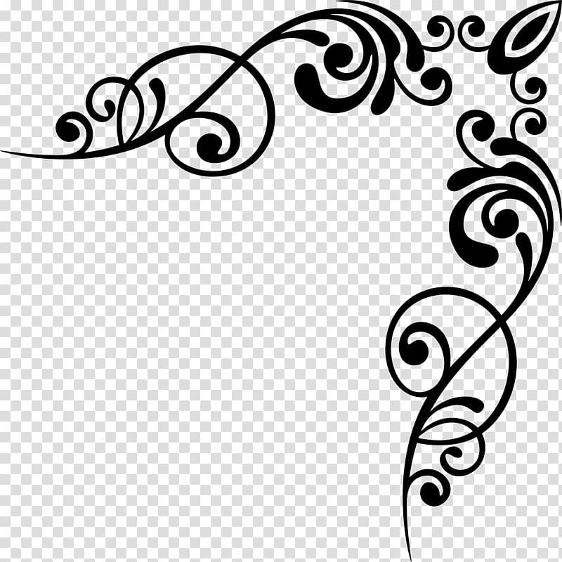 Line art, florish transparent background PNG clipart