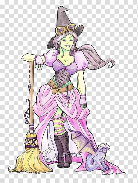 Wicked Witch of the East Wicked Witch of the West The Wizard Witchcraft Illustration, Elf Girl transparent background PNG clipart