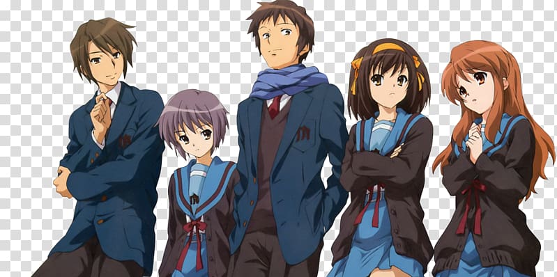 Anime The Melancholy of Haruhi Suzumiya Kyon Song Mangaka, Anime transparent background PNG clipart