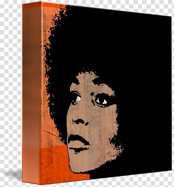 Angela Davis Modern art Poster Canvas, James Elsworth Davis transparent background PNG clipart