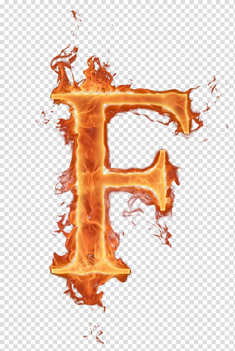 letter f with fire illustration, Alphabet Letter Fire, burn transparent background PNG clipart