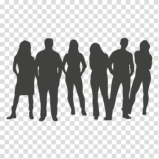 Silhouette Team Social group, team transparent background PNG clipart